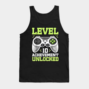 Twelve 10yr BDay Son Boy Gamer 10th 10 Years Old Birthday Tank Top